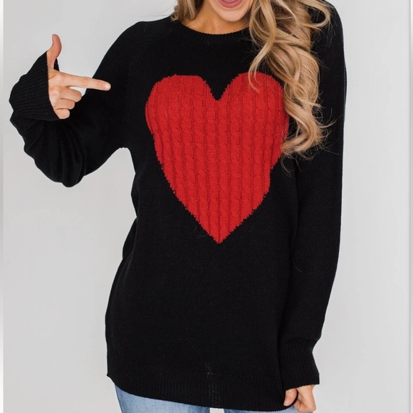 15 Boho Beautiful Heart pull over sweater 
Cotton blend - Picture 6 of 6